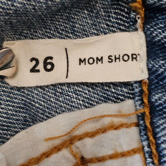 Pacsun Jean Shorts Womens 26 Blue Mom Short Distressed Cuffed Denim - Picture 6 of 9